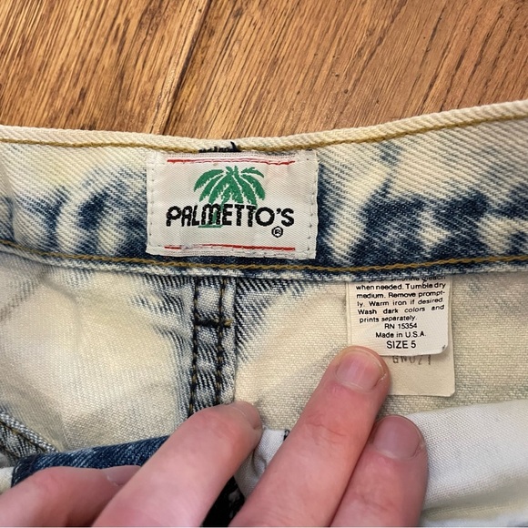 Vintage Palmettos Sz 5 Vintage Acid Wash skirt - Picture 6 of 15